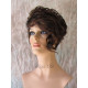 BRYCE | Dark Brown Mix Short Wig Long Unbalanced Bangs Curls Layers