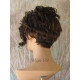BRYCE | Dark Brown Mix Short Wig Long Unbalanced Bangs Curls Layers