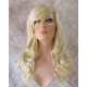 Delilah | Golden Blonde Mix Long Wig Wavy Side Swept Bangs Skin Crown | Adora