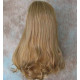 MAGGIE | Medium Blond Mix Long Straight Wig Wave on Ends Side Bangs 20" 