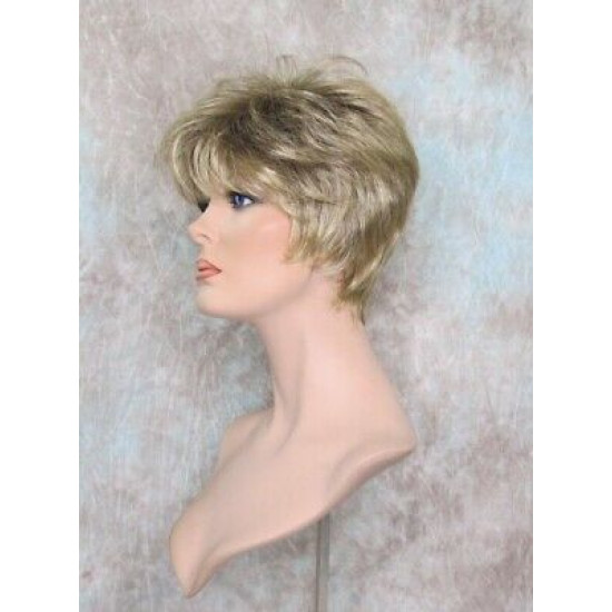 WENDY | Brown Golden Blonde Short Wig Sexy Wispy Layers Tapered Back 