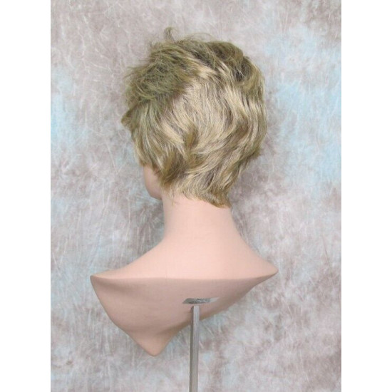 WENDY | Brown Golden Blonde Short Wig Sexy Wispy Layers Tapered Back 