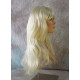 LINDA B | Light Blonde Long Wig Layers Bangs Skin Part Gentle Waves 
