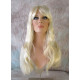 LINDA B | Light Blonde Long Wig Layers Bangs Skin Part Gentle Waves 