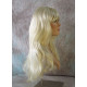 LINDA B | Light Blonde Long Wig Layers Bangs Skin Part Gentle Waves 