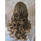 CARLOTTA | Light Brown Mix Long Wig Soft Curls Center Part Bangs 