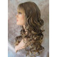 CARLOTTA | Light Brown Mix Long Wig Soft Curls Center Part Bangs 
