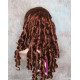 NAOMI | Copper Red Spiral Curls Long Wig Skin Top 