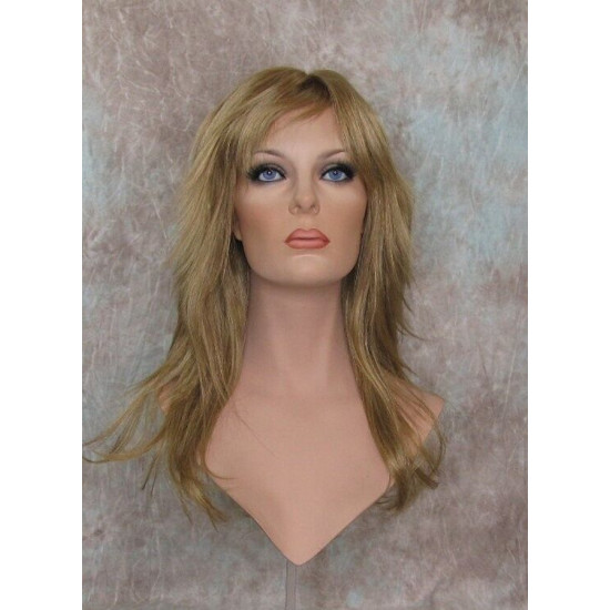 TRILLIAN | Reddish Golden Blonde Long Wig Razor Layers Skin Part Bangs 
