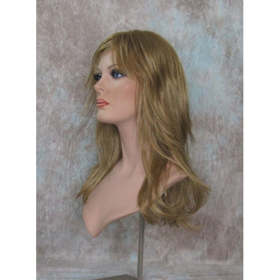 TRILLIAN | Reddish Golden Blonde Long Wig Razor Layers Skin Part Bangs 