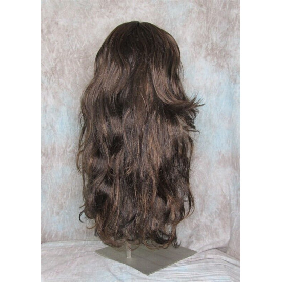 NATALIE | Dark Brown Strawberry Long Wig Beautiful Skin Top Long Layers Waves 