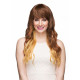 HS OPHELIA | Auburn over Strawberry Long Wig Heat OK Curls Bangs LX27/33 
