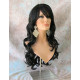 BROADWAY | Darkest Brown Long Wig Layers Curly Side Part 