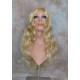 CYNTHIA | Medium Blonde Monofilament Center Part Long Wig Curls 
