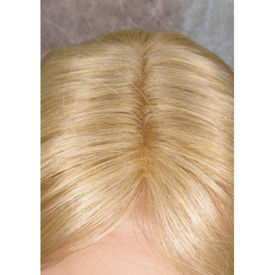 CYNTHIA | Medium Blonde Monofilament Center Part Long Wig Curls 