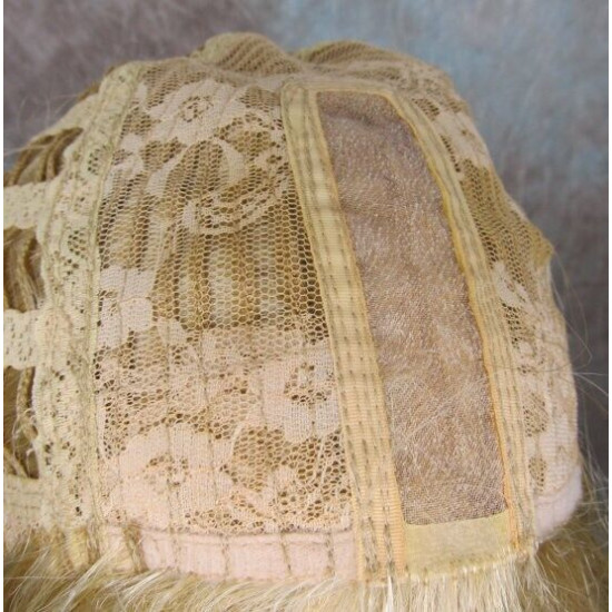 CYNTHIA | Medium Blonde Monofilament Center Part Long Wig Curls 