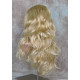CYNTHIA | Medium Blonde Monofilament Center Part Long Wig Curls 