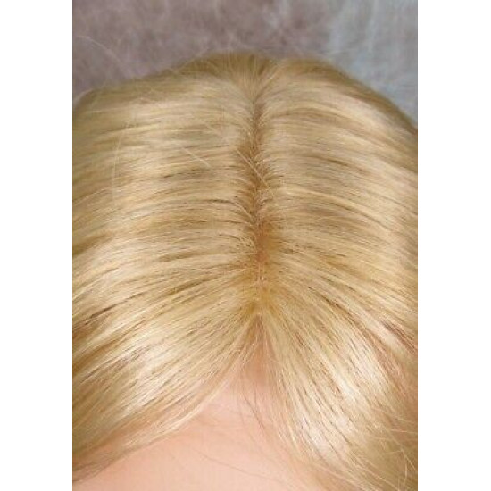CYNTHIA | Medium Blonde Monofilament Center Part Long Wig Curls 
