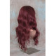 ERICA | Burgundy Long Wig HEAT OK Waves Bangs Skin Crown Wigs 