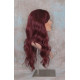 ERICA | Burgundy Long Wig HEAT OK Waves Bangs Skin Crown Wigs 