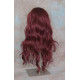 ERICA | Burgundy Long Wig HEAT OK Waves Bangs Skin Crown Wigs 