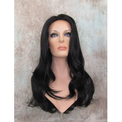 LINDA | Jet Black Long Wig Luscious Layers Full Skin Top 26"