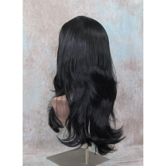 LINDA | Jet Black Long Wig Luscious Layers Full Skin Top 26"