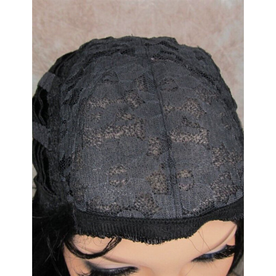 LINDA | Jet Black Long Wig Luscious Layers Full Skin Top 26"