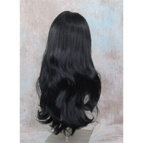 LINDA | Jet Black Long Wig Luscious Layers Full Skin Top 26"
