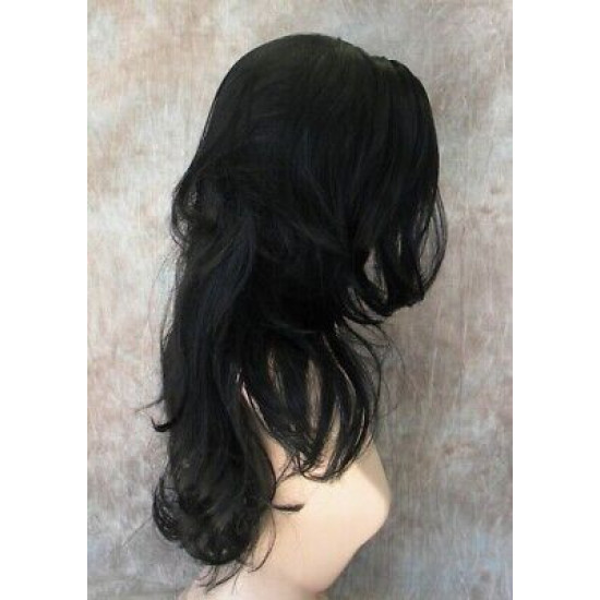 NATALIE | Darkest Brown Long Wig Beautiful Skin Top Long Layers Waves 