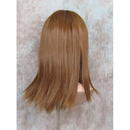 MISSY | Strawberry Auburn Mix Medium Wig HEAT OK Straight Bangs Wigs 