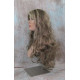 ANDREA | Ash Blonde Mix Long Wig Long Gentle Curls Skin Part Bangs 24" 