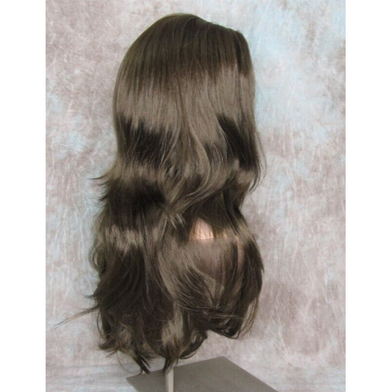 LINDA | Medium Brown Long Wig Luscious Layers Full Skin Top 26"