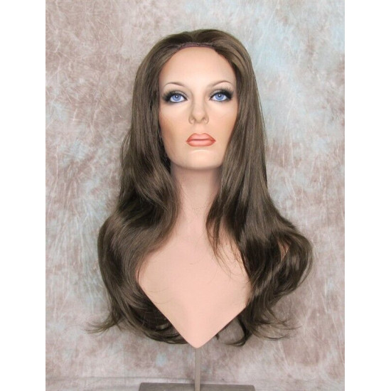 LINDA | Medium Brown Long Wig Luscious Layers Full Skin Top 26"