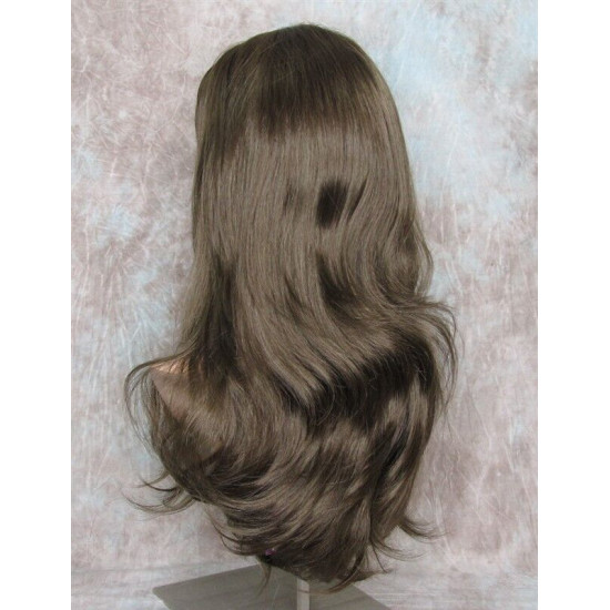 LINDA | Medium Brown Long Wig Luscious Layers Full Skin Top 26"