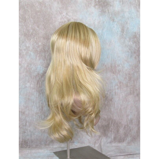 JORDAN | Golden Blonde Mix Long Wig Straight Lots of Layers Skin Top 21"