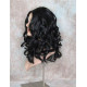 NAOMI | Jet Black Long Wig Spiral Curl Skin Top Off Center Part