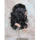 NAOMI | Jet Black Long Wig Spiral Curl Skin Top Off Center Part