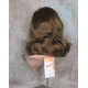 ANGELA 750 | Golden Brown Medium Wig Gentle Waves Skin Top No Bang