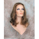 ANGELA 750 | Golden Brown Medium Wig Gentle Waves Skin Top No Bang