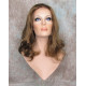 ANGELA 750 | Golden Brown Medium Wig Gentle Waves Skin Top No Bang