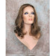 ANGELA 750 | Golden Brown Medium Wig Gentle Waves Skin Top No Bang