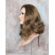 ANGELA 750 | Golden Brown Medium Wig Gentle Waves Skin Top No Bang