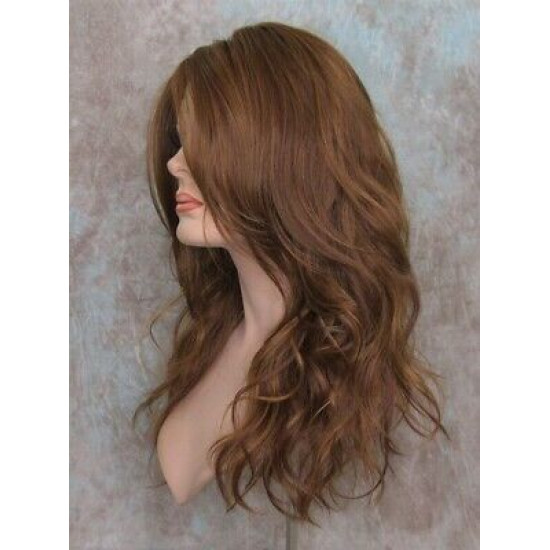 SUNDAY | Strawberry Auburn Long Wig Heat OK Long Bangs Skin Part Wigs 