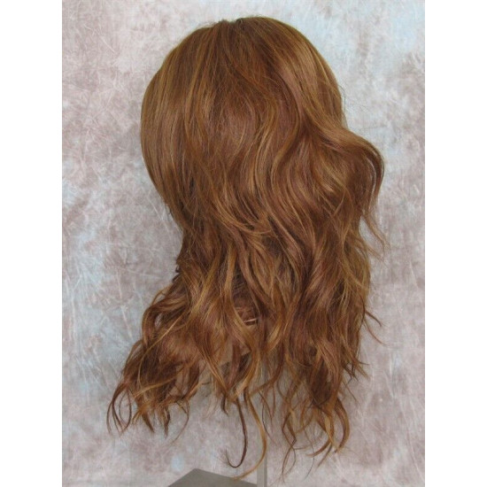 SUNDAY | Strawberry Auburn Long Wig Heat OK Long Bangs Skin Part Wigs 