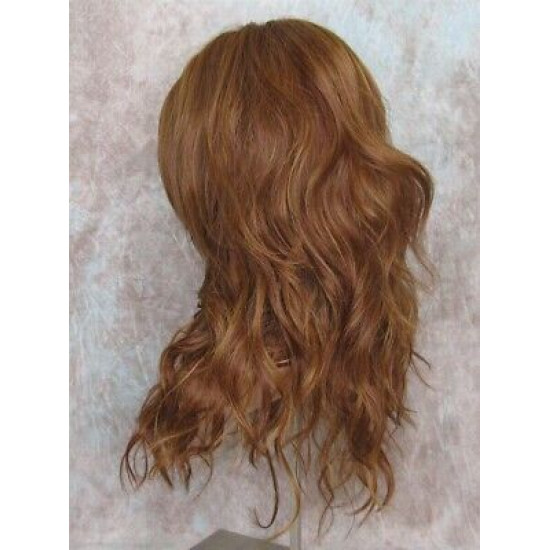 SUNDAY | Strawberry Auburn Long Wig Heat OK Long Bangs Skin Part Wigs 