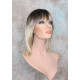CHEYENNE | Champagne Blonde Medium Wig Beveled Face Frame Layers Skin Part Bang 