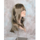 ALICIA | Dark Ash Blonde Long Wig Layers Skin Part Full Bangs 