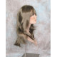 ALICIA | Dark Ash Blonde Long Wig Layers Skin Part Full Bangs 