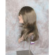ALICIA | Dark Ash Blonde Long Wig Layers Skin Part Full Bangs 